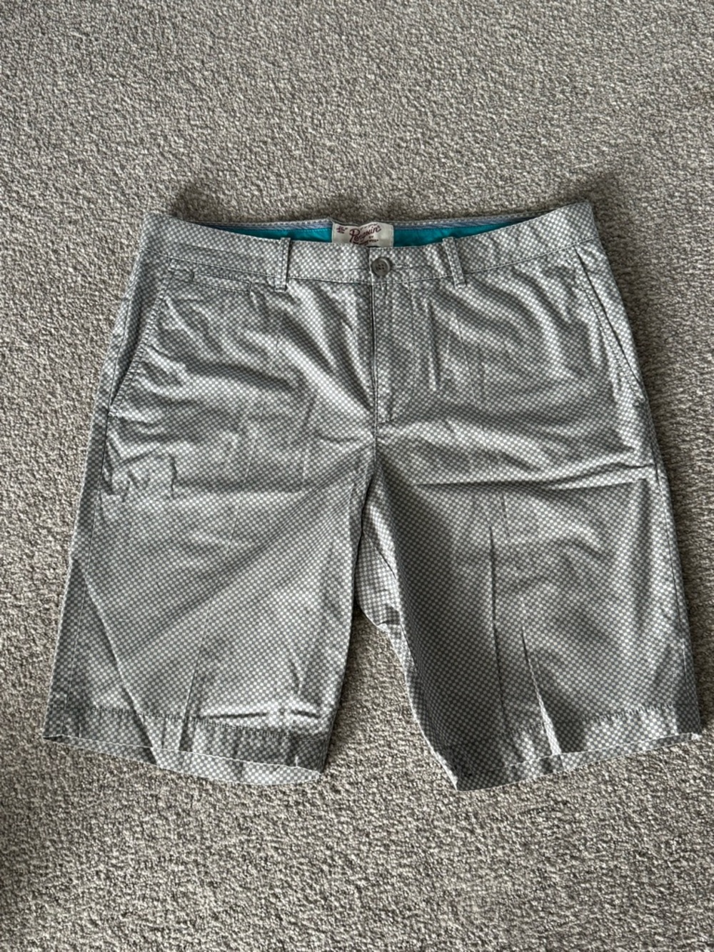 Original Penguin Men’s Gray Checkered Cotton shorts